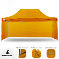 Thumbnail for Wallaroo Gazebo Tent Marquee 3x4.5m PopUp Outdoor Orange