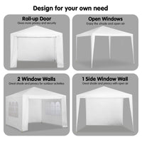 Thumbnail for Wallaroo 3x3m Outdoor Party Wedding Event Gazebo Tent - White