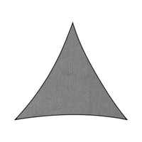 Thumbnail for Wallaroo Outdoor Sun Shade Sail Canopy Grey Triangle 5 x 5 x 5M