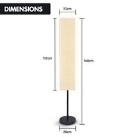 Thumbnail for Sarantino Metal Floor Lamp with White Paper Wrinkle Shade Light Stand