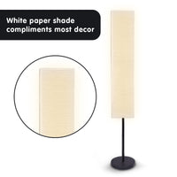 Thumbnail for Sarantino Metal Floor Lamp with White Paper Wrinkle Shade Light Stand