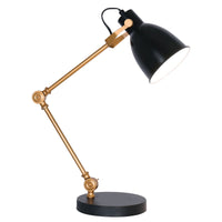 Thumbnail for Sarantino Adjustable Metal Table Lamp In Black And Gold