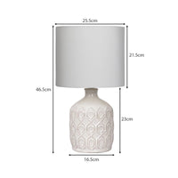 Thumbnail for Sarantino Ceramic Table Lamp In Cream