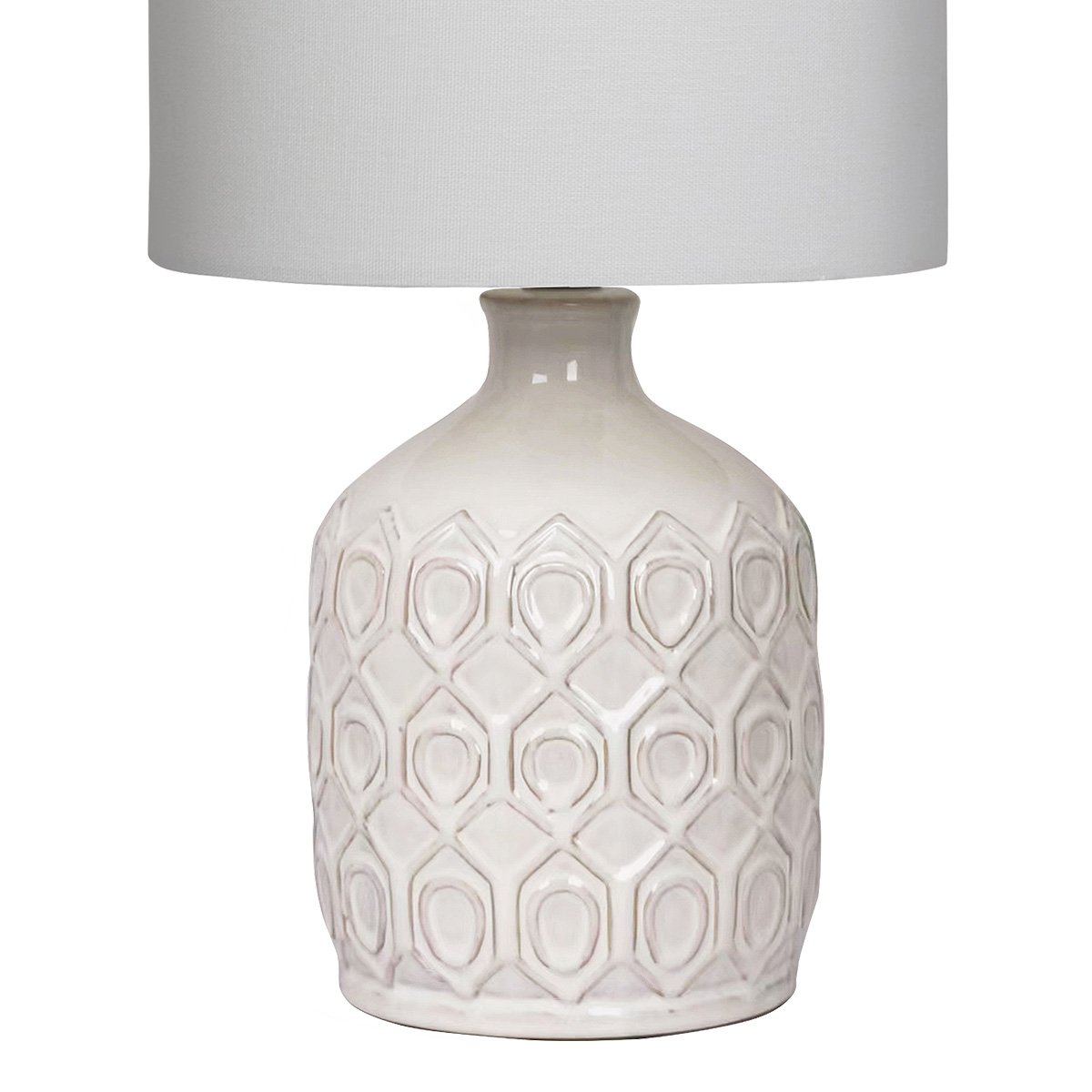 Sarantino Ceramic Table Lamp In Cream