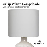 Thumbnail for Sarantino Ceramic Table Lamp In Cream