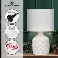 Thumbnail for Sarantino Ceramic Table Lamp In Cream