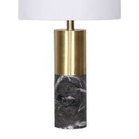 Thumbnail for Sarantino Metal and Marble Table Lamp in Black