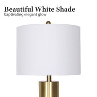 Thumbnail for Sarantino Metal and Marble Table Lamp in Black