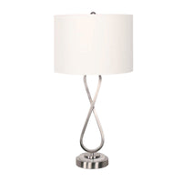 Thumbnail for Sarantino Contemporary Table Lamp In Nickel Finish