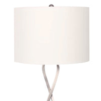 Thumbnail for Sarantino Contemporary Table Lamp In Nickel Finish
