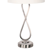Thumbnail for Sarantino Contemporary Table Lamp In Nickel Finish