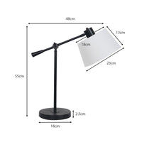 Thumbnail for Sarantino Adjustable Metal Table Lamp In Black