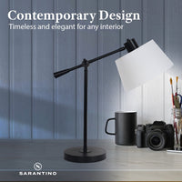 Thumbnail for Sarantino Adjustable Metal Table Lamp In Black