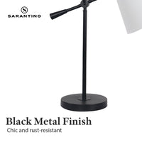 Thumbnail for Sarantino Adjustable Metal Table Lamp In Black