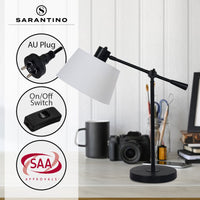 Thumbnail for Sarantino Adjustable Metal Table Lamp In Black