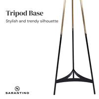 Thumbnail for Sarantino Metal Tripod Electric Floor Lamp Gradient Finish