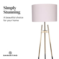 Thumbnail for Sarantino Metal Tripod Electric Floor Lamp Gradient Finish