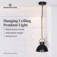 Thumbnail for Sarantino Black and Gold Pendant Light