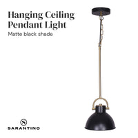 Thumbnail for Sarantino Black and Gold Pendant Light