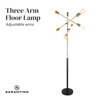 Thumbnail for Sarantino 6-Light Metal Sputnik Floor Lamp