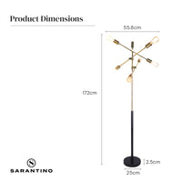 Thumbnail for Sarantino 6-Light Metal Sputnik Floor Lamp