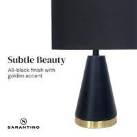 Thumbnail for Sarantino Metal Table Lamp in Black and Gold