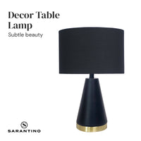 Thumbnail for Sarantino Metal Table Lamp in Black and Gold