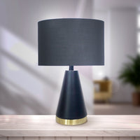 Thumbnail for Sarantino Metal Table Lamp in Black and Gold