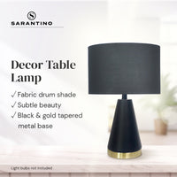 Thumbnail for Sarantino Metal Table Lamp in Black and Gold