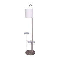 Thumbnail for Sarantino Metal Floor Lamp with Glass Shelves