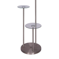 Thumbnail for Sarantino Metal Floor Lamp with Glass Shelves