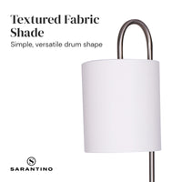 Thumbnail for Sarantino Metal Floor Lamp with Glass Shelves