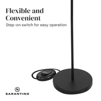 Thumbnail for Sarantino 3-Light Black Metal Floor Lamp