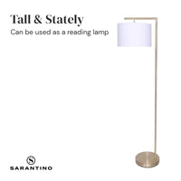 Thumbnail for Sarantino 90-Degree Modern Arc Floor Lamp