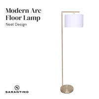 Thumbnail for Sarantino 90-Degree Modern Arc Floor Lamp