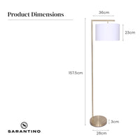 Thumbnail for Sarantino 90-Degree Modern Arc Floor Lamp