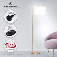 Thumbnail for Sarantino 90-Degree Modern Arc Floor Lamp