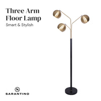 Thumbnail for Sarantino Adjustable 3-Arm Arc Lamp