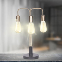 Thumbnail for Sarantino Exposed Bulb Industrial Table Lamp