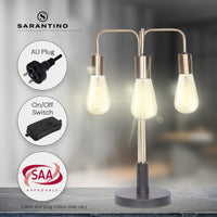 Thumbnail for Sarantino Exposed Bulb Industrial Table Lamp