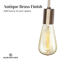 Thumbnail for Sarantino Exposed Bulb Industrial Table Lamp