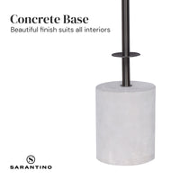 Thumbnail for Sarantino Concrete & Metal Table Lamp with Off-White Linen Shade