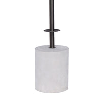 Thumbnail for Sarantino Concrete & Metal Table Lamp with Off-White Linen Shade