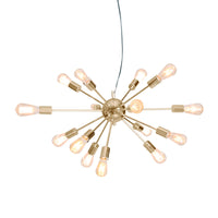 Thumbnail for Sarantino 15-Light Sputnik Chandelier in Brass Finish