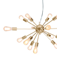 Thumbnail for Sarantino 15-Light Sputnik Chandelier in Brass Finish