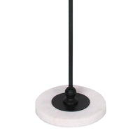 Thumbnail for Sarantino Metal Floor Lamp with Marble Base & Off-White Shade