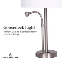 Thumbnail for Sarantino 2-in-1 Table Lamp with LED Reading Light