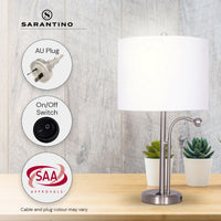 Thumbnail for Sarantino 2-in-1 Table Lamp with LED Reading Light