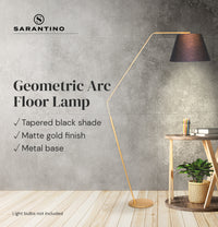 Thumbnail for Sarantino Arc Floor Lamp with Empire Shade