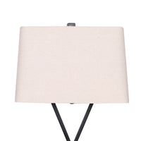 Thumbnail for Sarantino Metal Table Lamp Pair Rectangular Shade X Stand